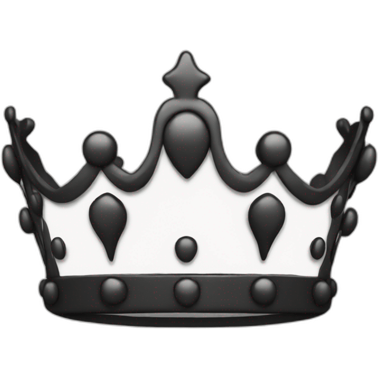 crown black emoji