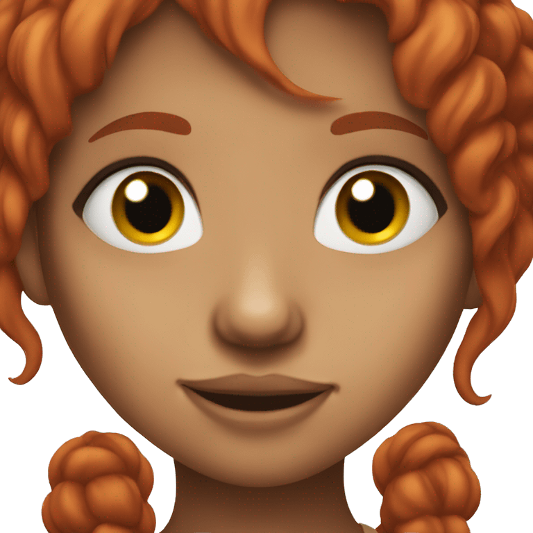 a girl with red hair and a nose piercing  emoji