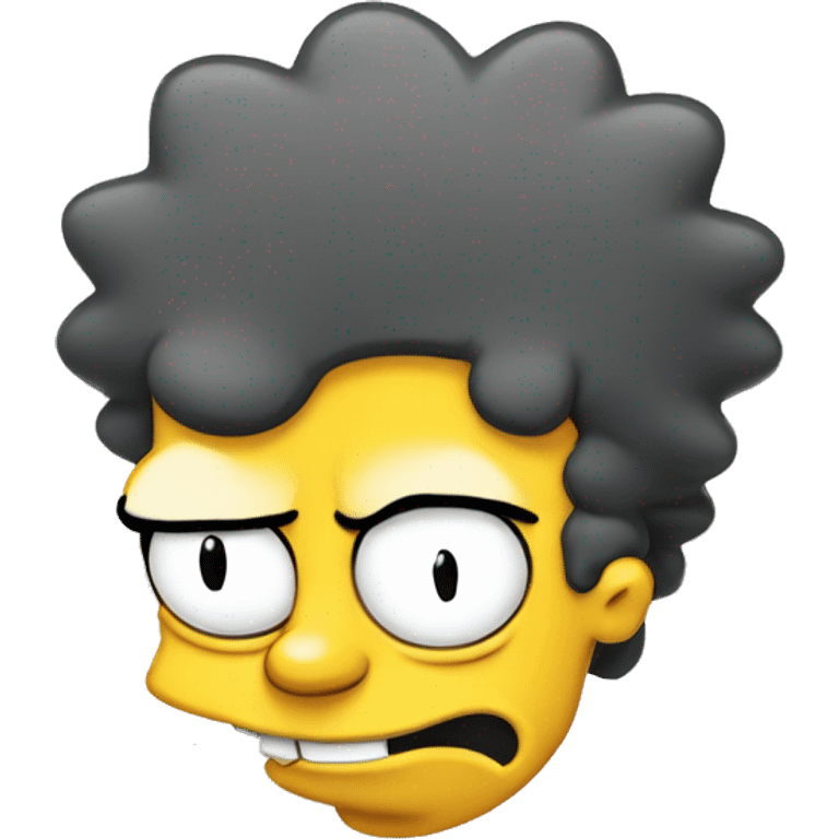 BART SIMPSON MAKING A SMIRKING FACE emoji