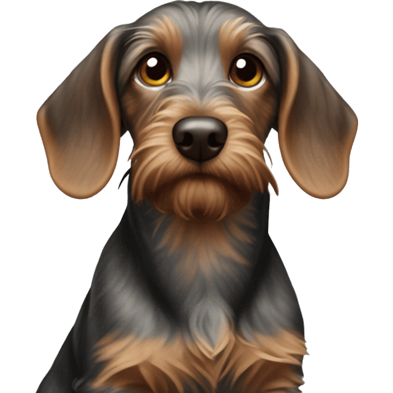 Wet wirehair dachhund emoji