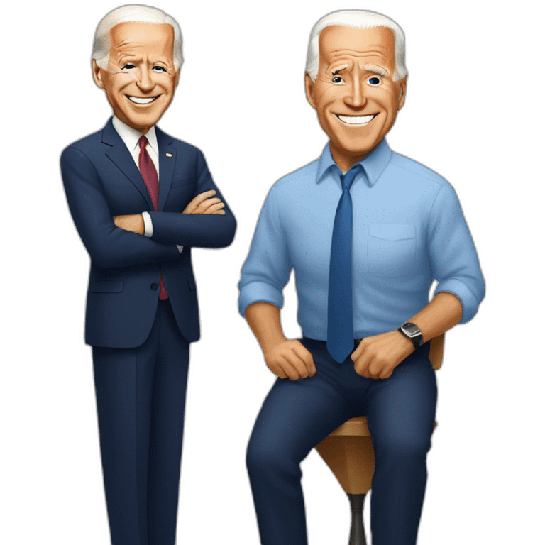 Joe biden with emoji