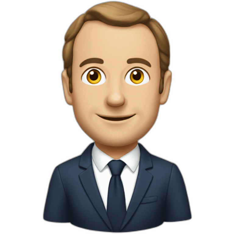 Macron sur une chèvre emoji