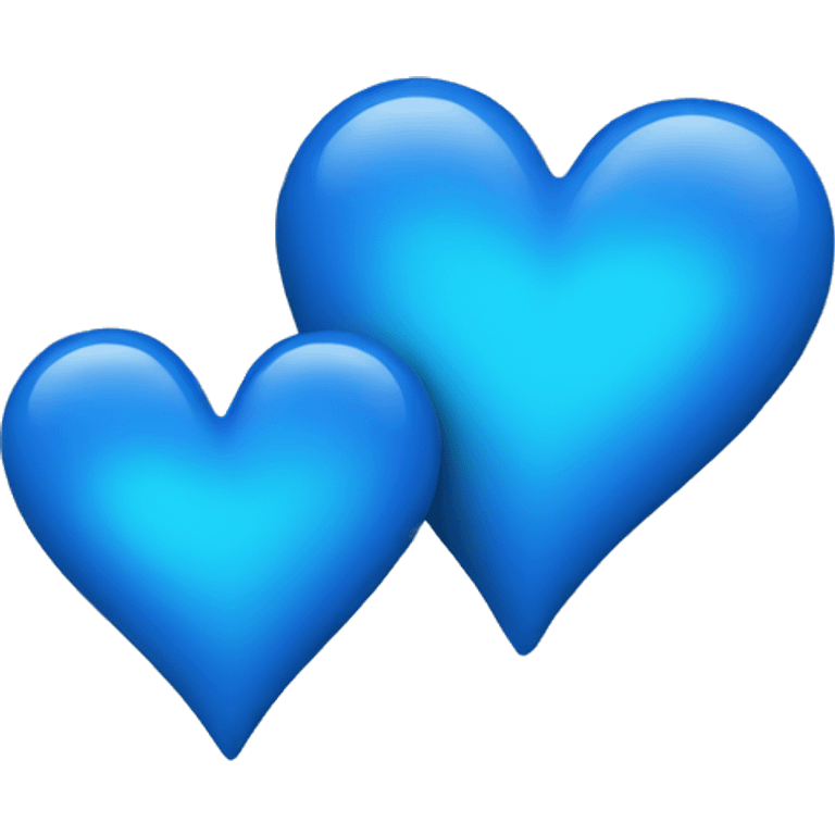 2 blue hearts emoji