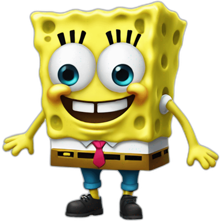 Spongebob in fortnite emoji