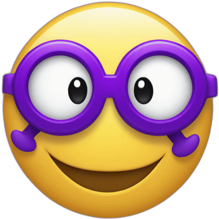 smile and big purple monocle emoji