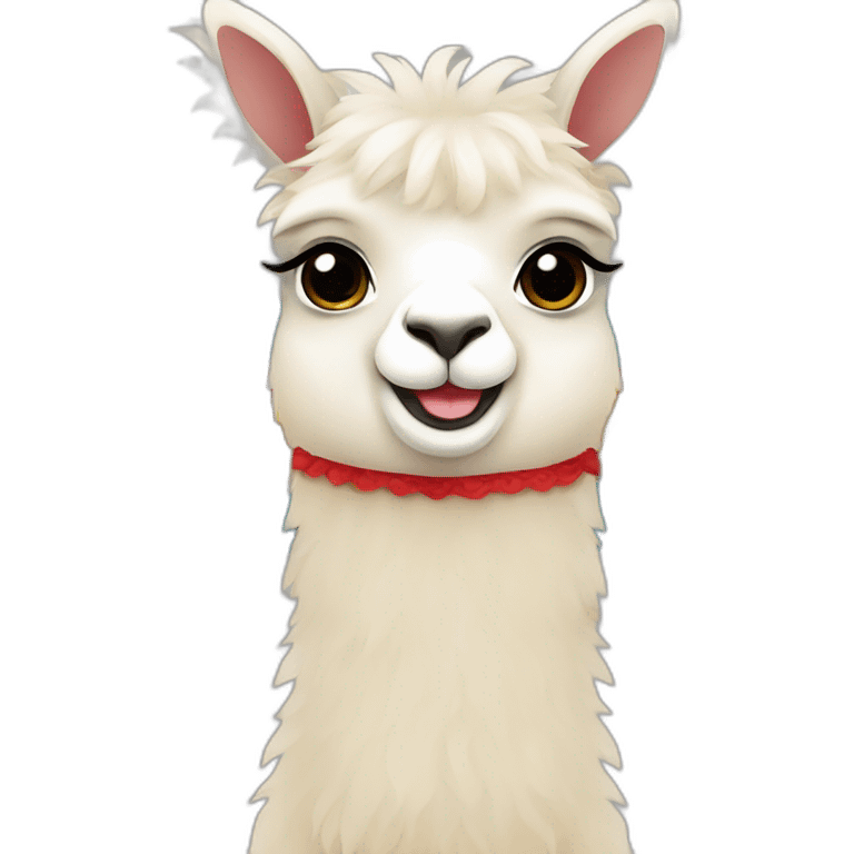 baby llama spanish flag backgrpund emoji