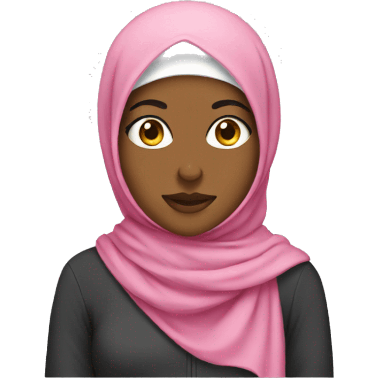 hijabi wearing hoodie emoji