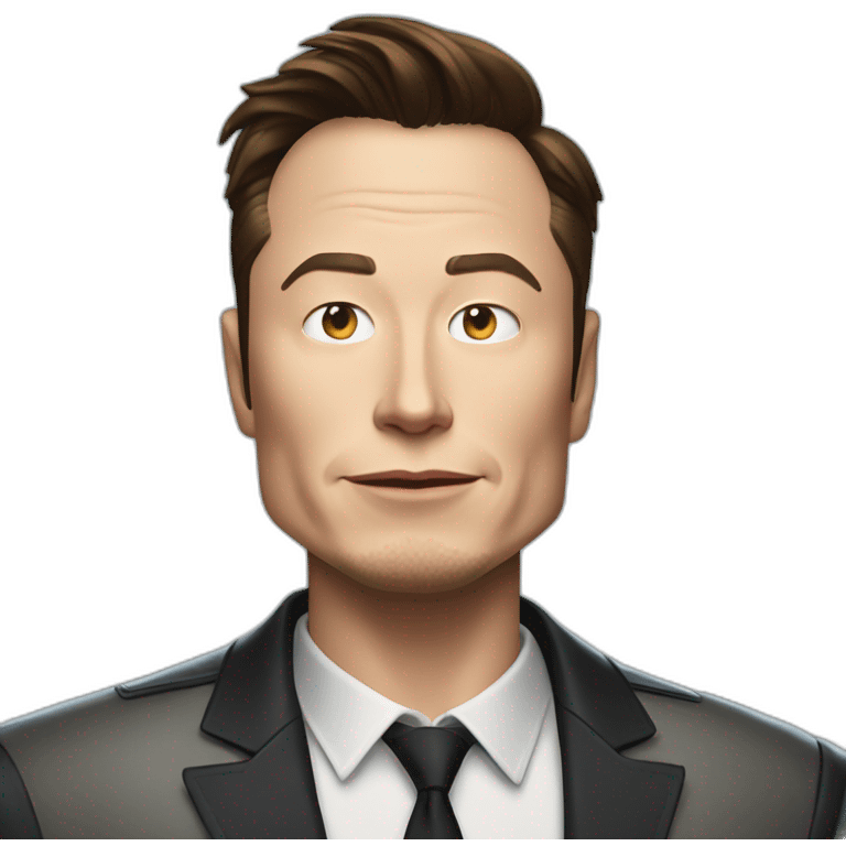 Elon musk in marvel superhero emoji