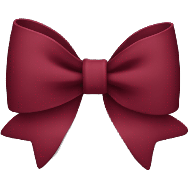 Burgundy bow emoji