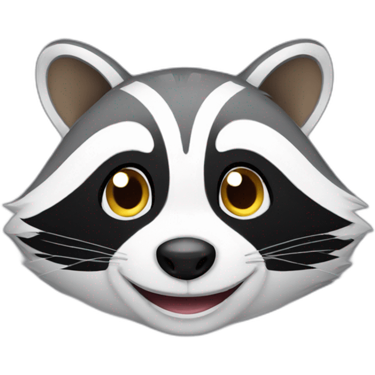 smiling raccoon emoji