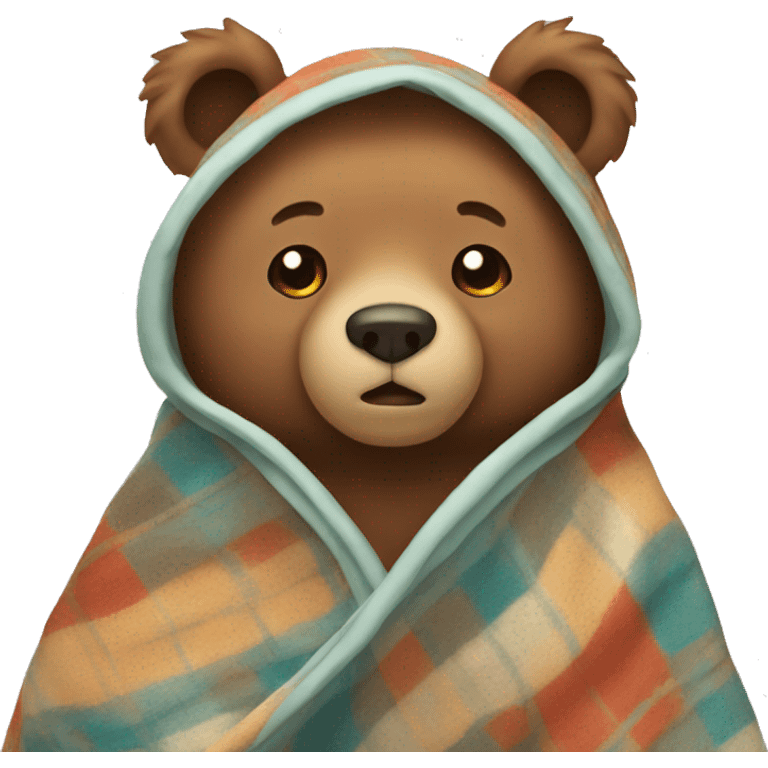 bear with blanket emoji