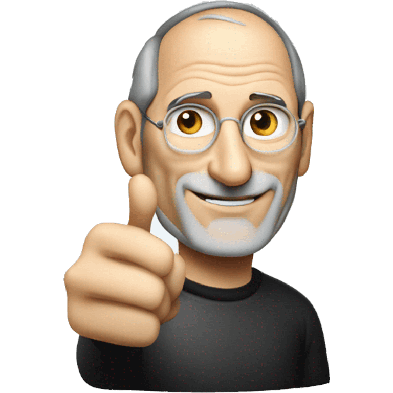 steve Jobs thums up emoji