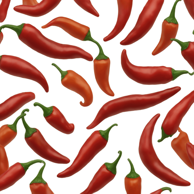 chilli and spicy face emoji