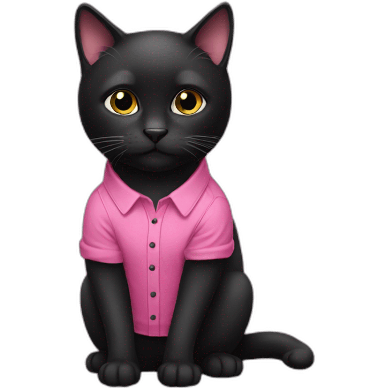 black-cat-with-pink-shirt emoji