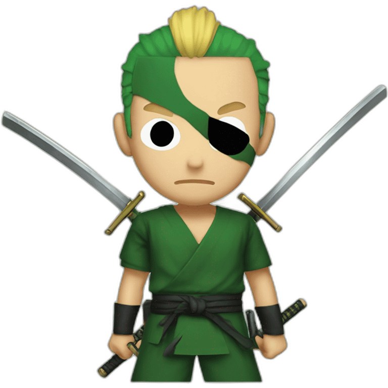 Zoro with katana emoji