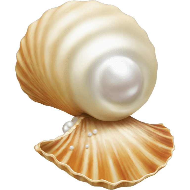 shell with pearl emoji