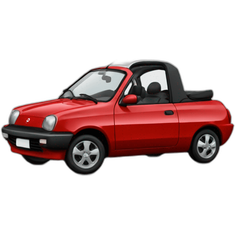 nissan micra rouge décapotable emoji