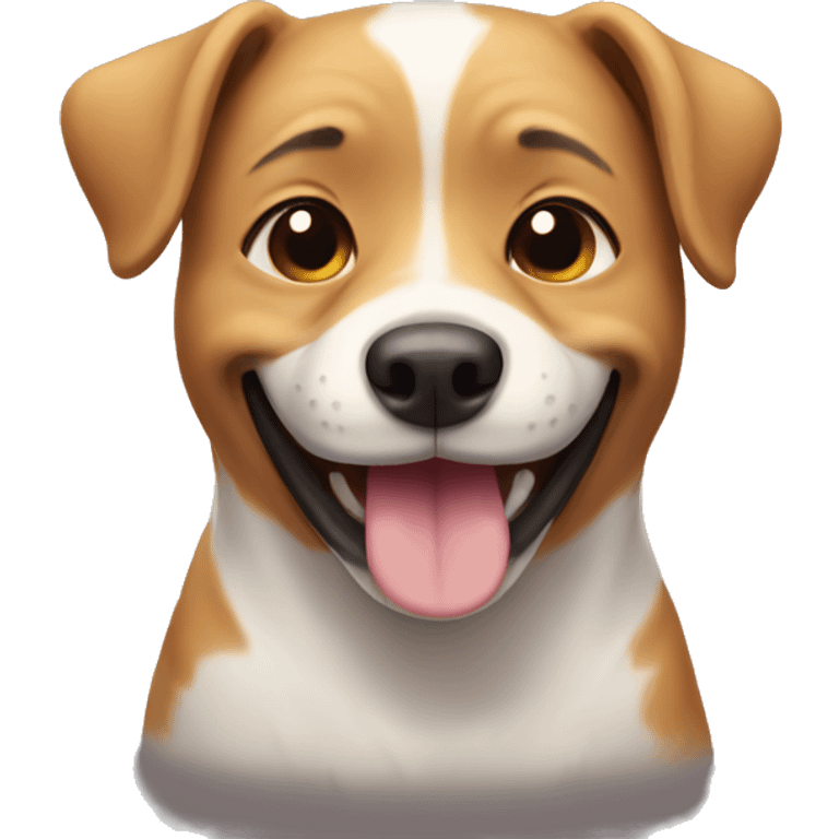 Dog smiling  emoji