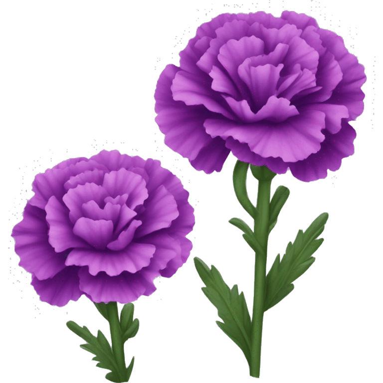 purple carnations  emoji