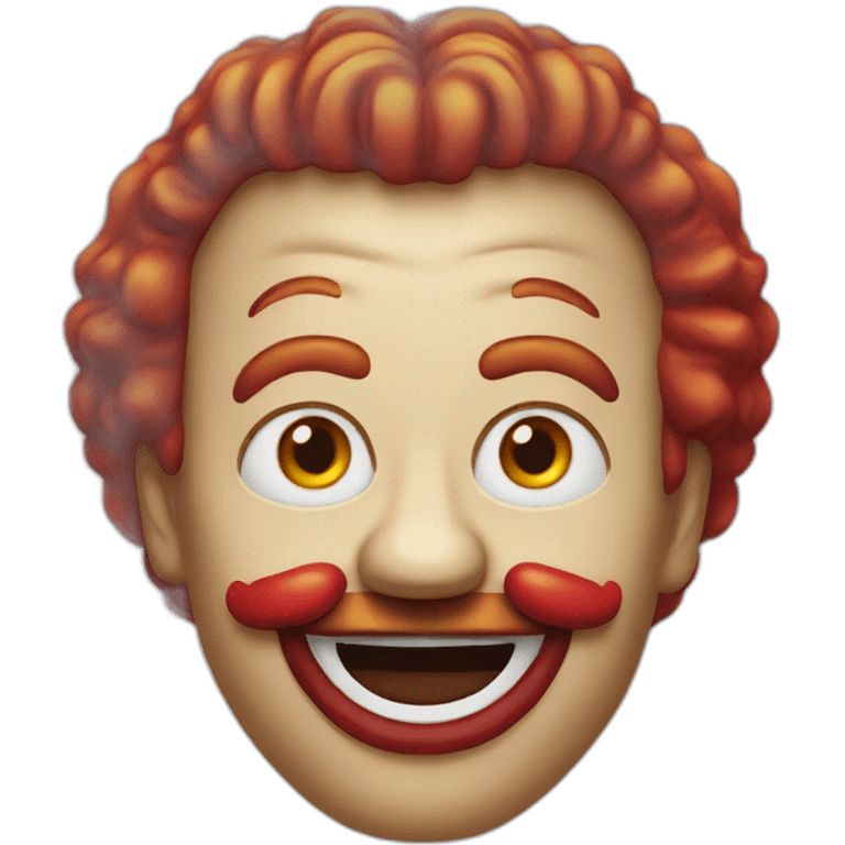 Crazy Ronald McDonald emoji