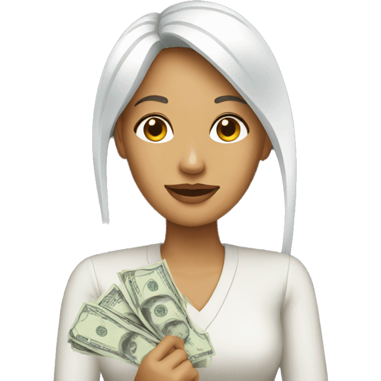 woman with money emoji