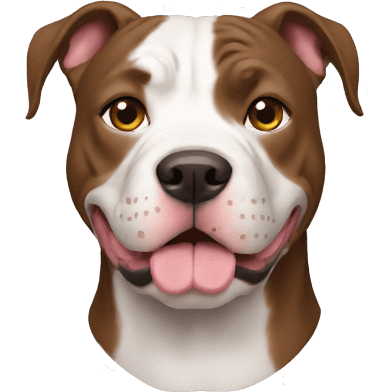 pitbull dog simple emoji