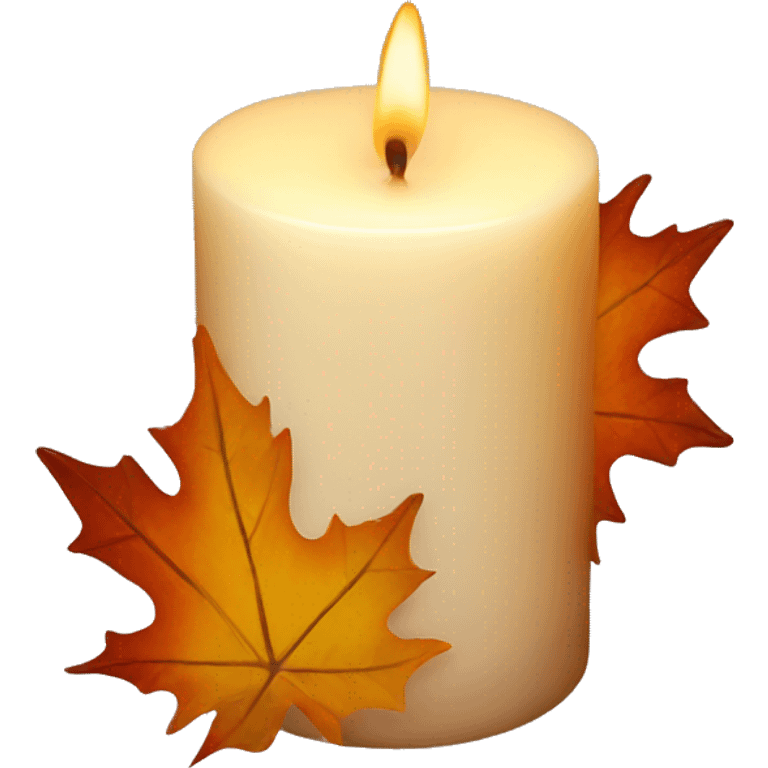 fall candle emoji