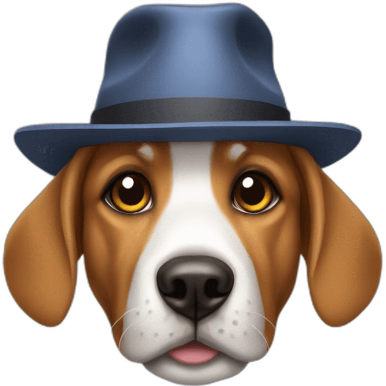 hat dog emoji