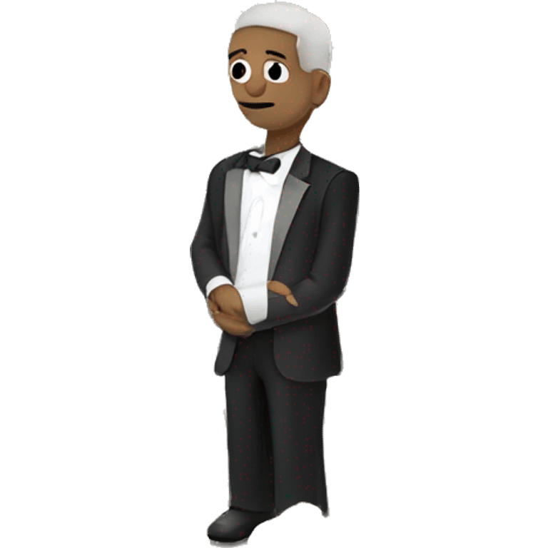 Create an emoji-style scene featuring a Roomba at a somber funeral. The Roomba should have a small black bow tie or veil, and it’s positioned in a tiny casket with flowers emoji