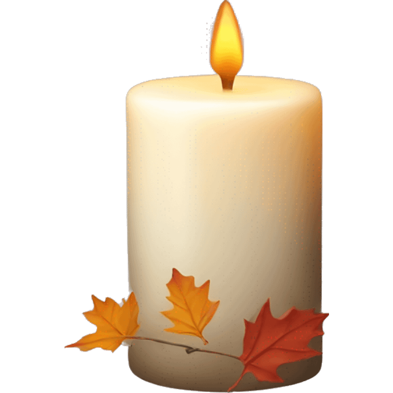 fall candle emoji