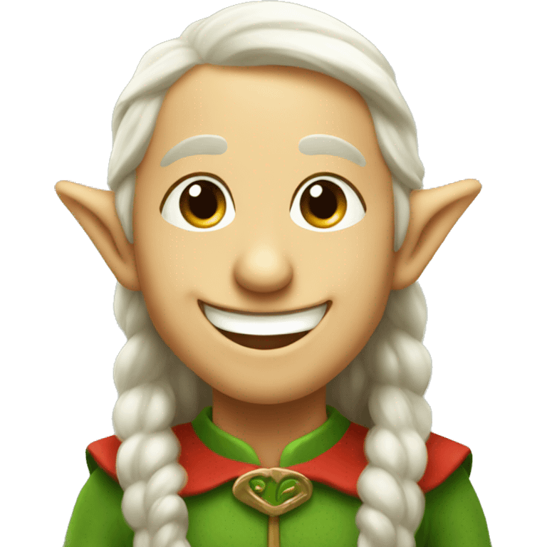 Elf happy  emoji