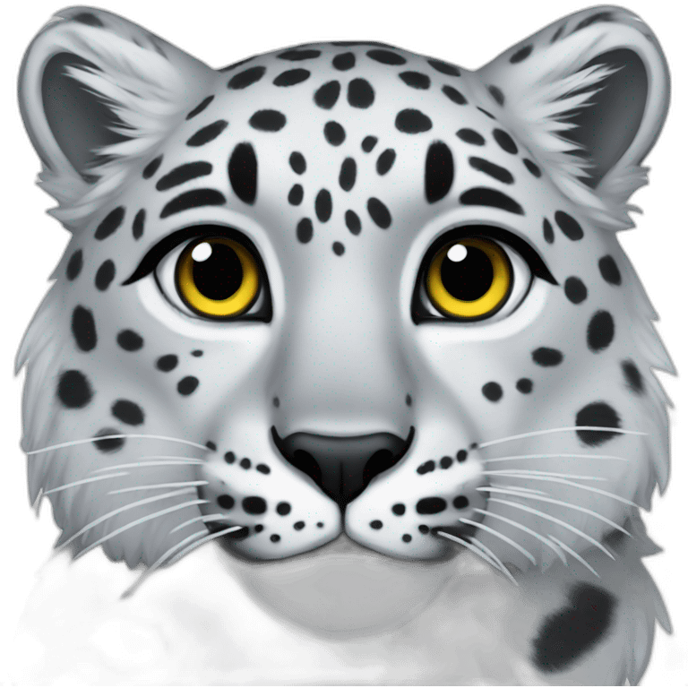 A snow leopard mother emoji