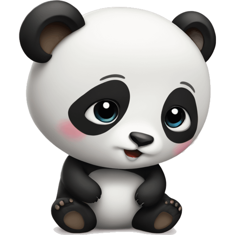 Panda in love emoji