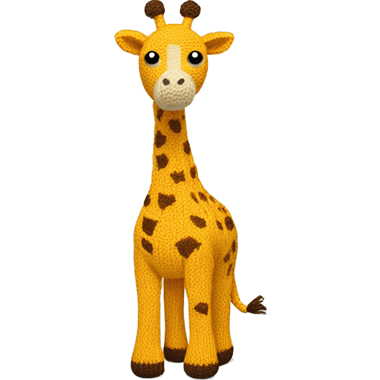 knitted giraffe emoji