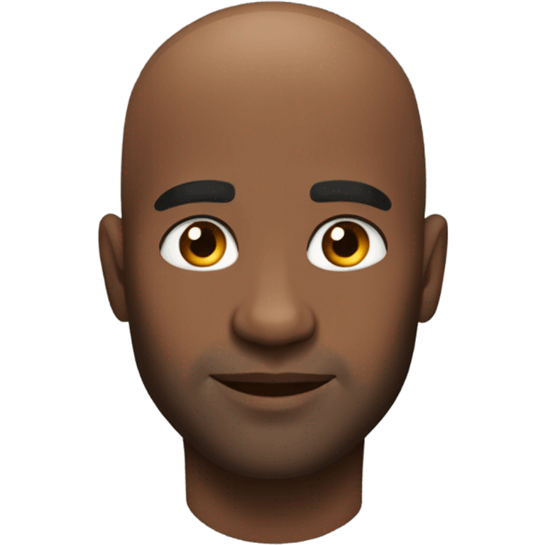 handsome shirtless bald black man gay emoji