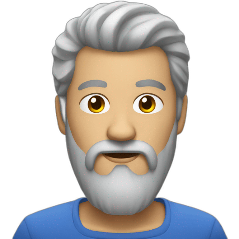 Kung fu Man Grey beard emoji