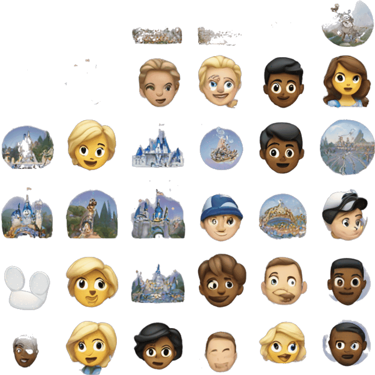 Disneyland theme park emoji