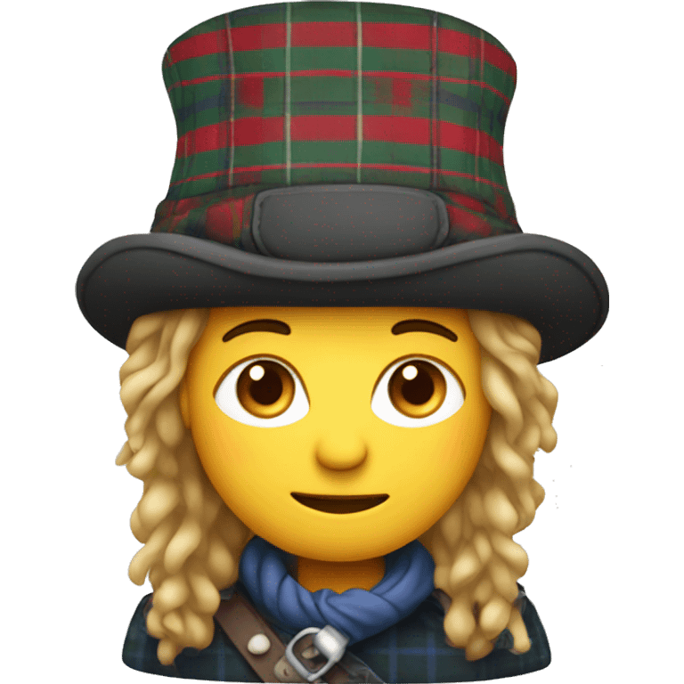 Scotsman with tartan tammy hat emoji