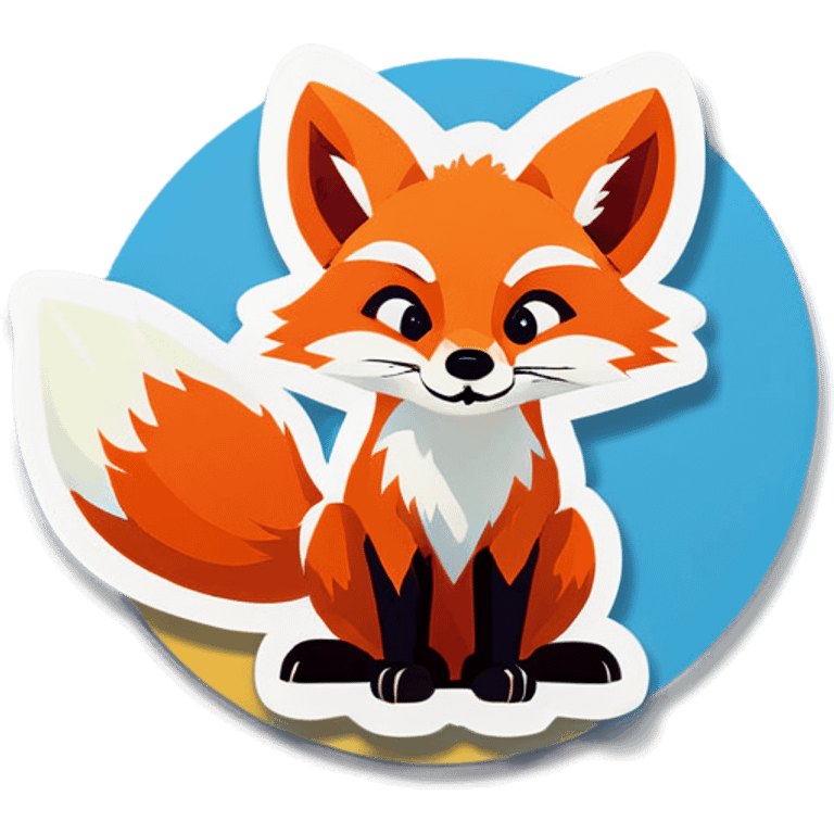 Tiny fox furious emoji