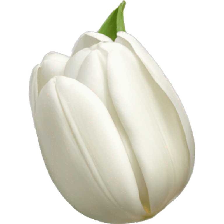 White Tulips with stem emoji