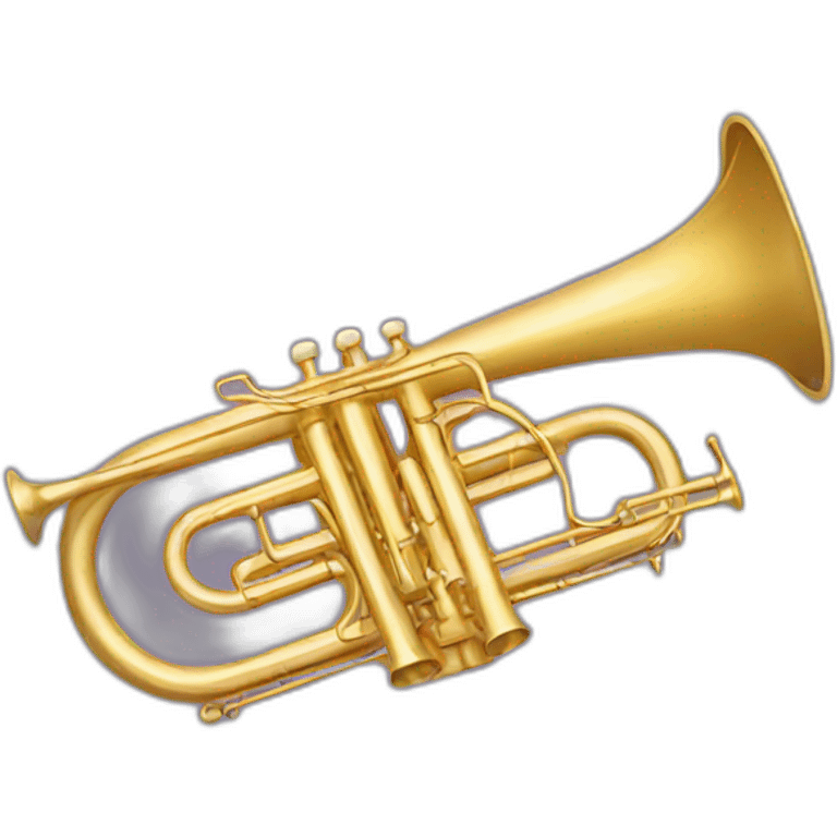 golden trombone badge emoji