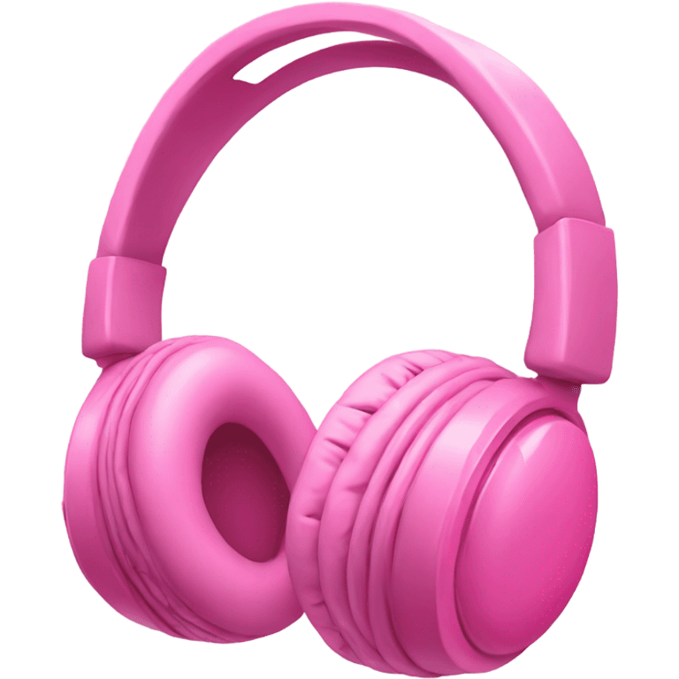 Cute pink headphones emoji