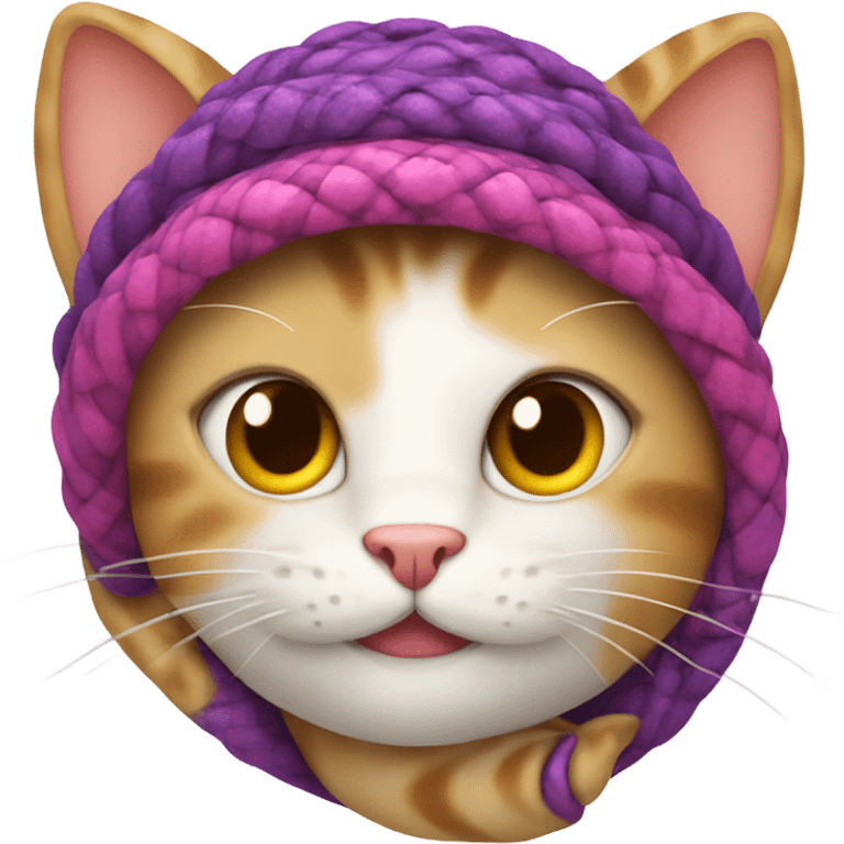 cute cat with a snake hat emoji