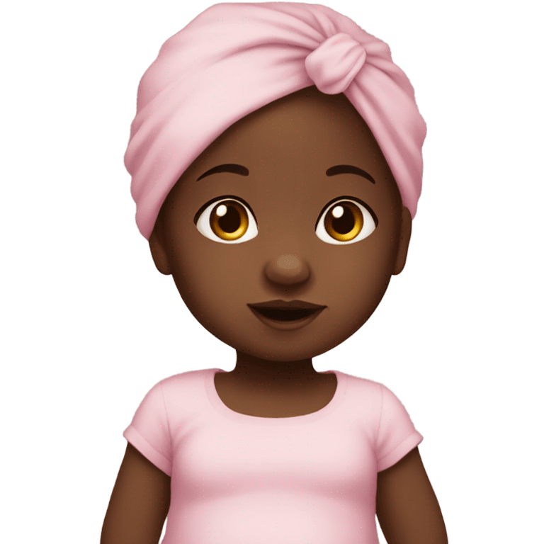 black newborn baby girl emoji