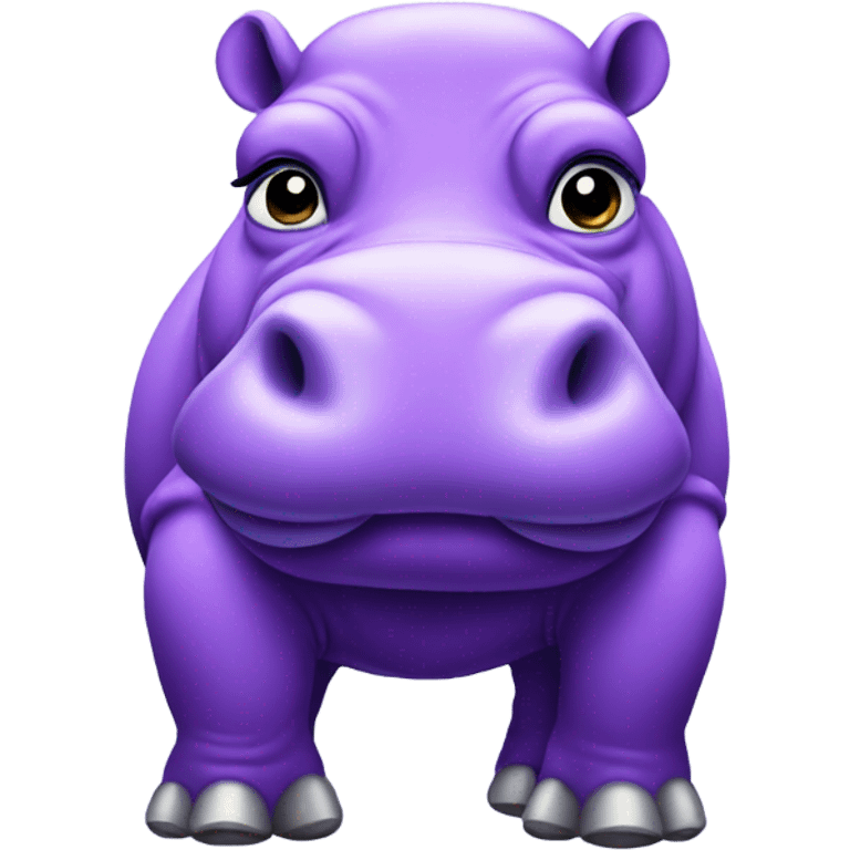 Purple diamond hippo emoji