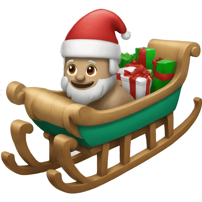 Christmas sled  emoji