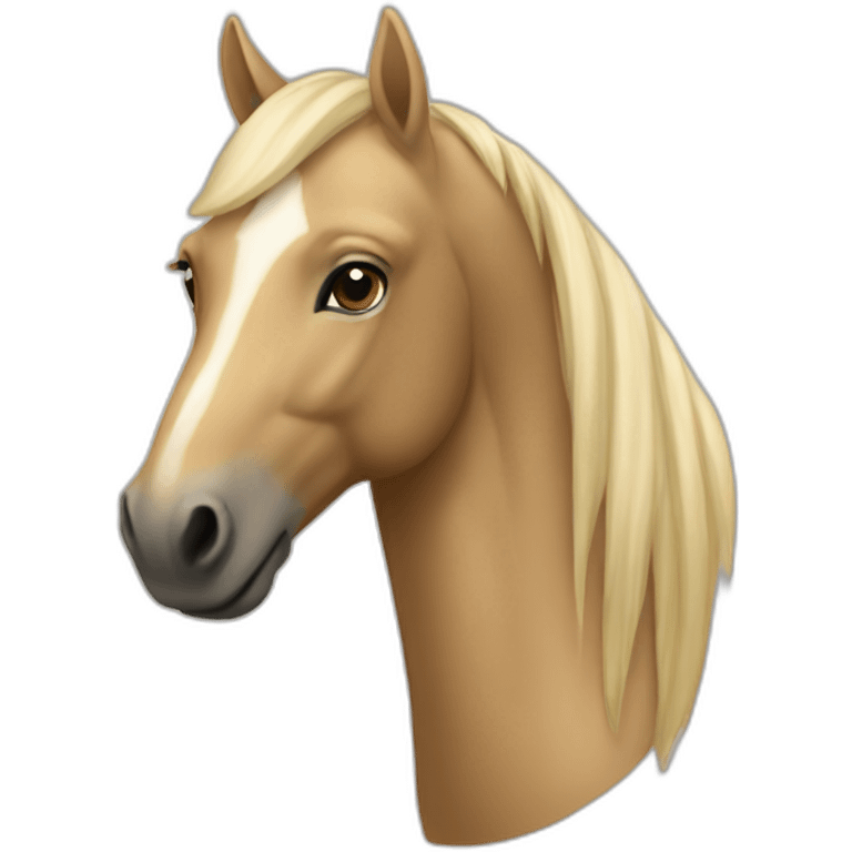 Cheval beige emoji