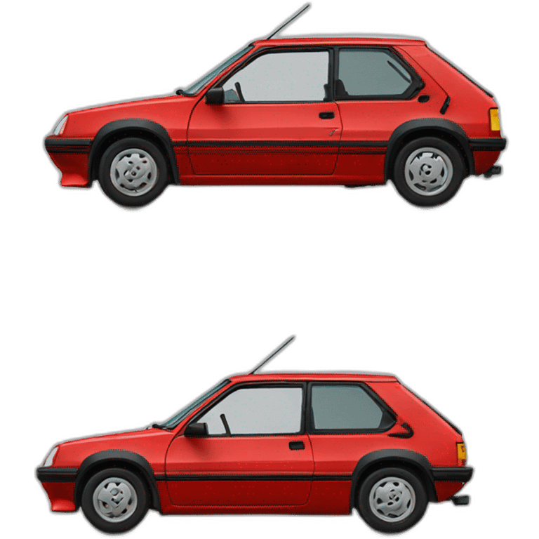 peugeot 205 red emoji