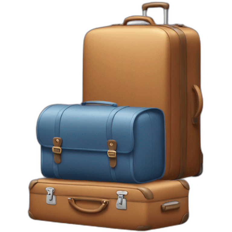 suitcase and backpack emoji