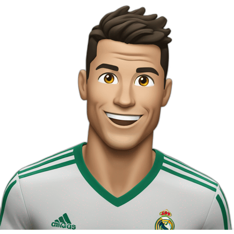 Cristiano Ronaldo célébration de dos emoji